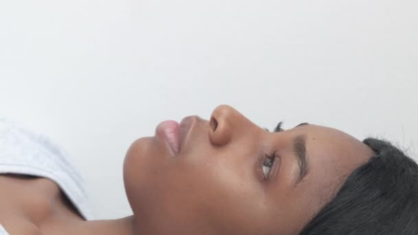 Vídeo Vertical Piel Perfecta Tratamiento Belleza Producto Facial Para Cuidado — Vídeo de stock