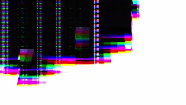 Vertical Video Abstract Background Digital Glitch Colorful Artifacts Wave Distorted — Stock Video