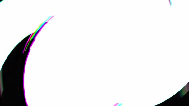 Вертикальне Відео Абстрактний Фон Скляна Спіраль Цифрова Помилка Ефект Барвистих — стокове відео