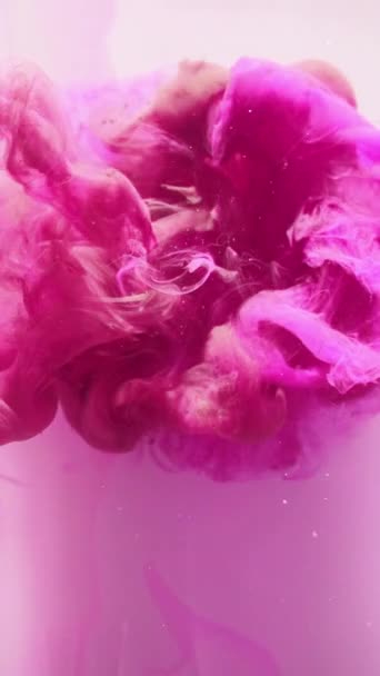 Verticale Video Achtergrondverf Magische Wolk Levendige Dynamische Betoverende Magenta Roze — Stockvideo