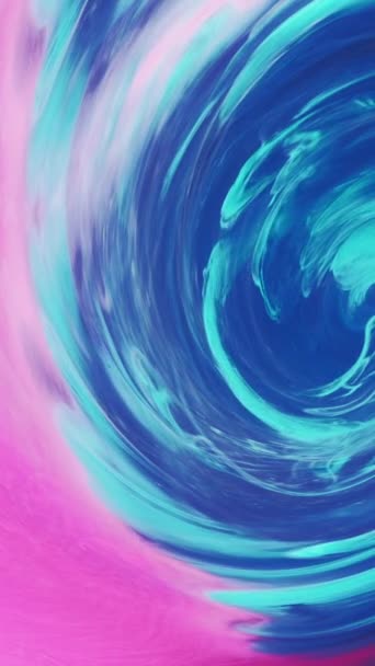 Вертикальное Видео Фон Дымовой Воронки Волшебный Портал Пурпурный Розовый Голубой — стоковое видео