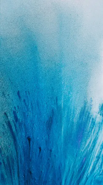 Rozprysk Ziarna Rozprysk Farby Tekstura Cząstek Niebieski Biały Kolor Gradient — Zdjęcie stockowe