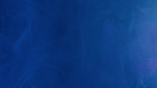 Цвет Дыма Абстрактный Фон Поток Тумана Фантастическое Облако Неба Синие — стоковое видео
