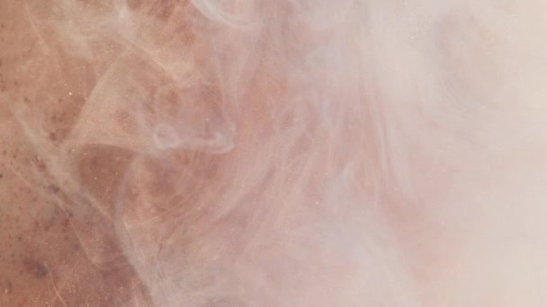 Fluxo Brusco Cor Fumo Aura Espiritual Pastel Rosa Brilho Tinta — Vídeo de Stock