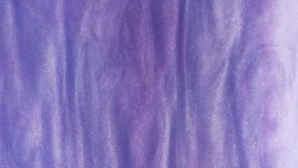 Flux Encre Texture Scintillante Violet Dégradé Couleur Brillant Brume Onde — Video