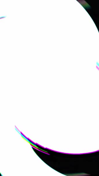 Вертикальне Відео Абстрактний Фон Скляна Спіраль Цифрова Помилка Ефект Барвистих — стокове відео