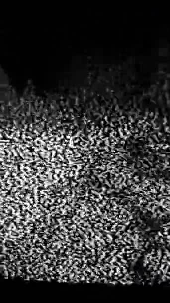 비디오 왜곡된 초상화 텔레비전 프로파간다의 영향력 스크린에 정체되는 소음을 아날로그 — 비디오