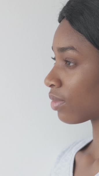 Vídeo Vertical Piel Perfecta Tratamiento Belleza Producto Facial Para Cuidado — Vídeo de stock