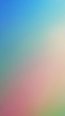 Dikey video. Pastel gradyan. Görüntü rengi soyut arkaplan. Mavi tonlu gökyüzü gündoğumu efekti, çözünmüş gökkuşağı sihirli parıltısıyla birlikte. Parlak renkli dalga akışı.