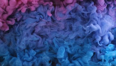 Renk dumanı. Kurumuş kabarık. Evren yıldız tozu. Sanatın soyut arka planında mavi mor buğday yapısı üzerindeki ışık parçacıkları.