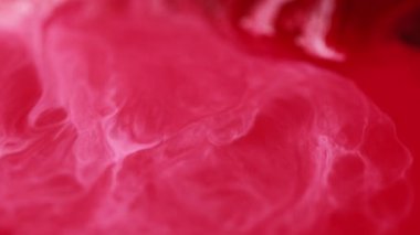 Soyut su. Mermer dokusu. Sanat arka planında koyu kırmızı beyaz renkler. Akrilik rengi bir güzellik, kızıl bir renk ve su sıçraması..