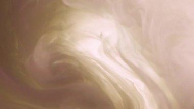 Sis dalgası. Duman girdabı. Odaklanmamış yeşil beyaz renkli parlayan sis yüzen boya, su karışımı hareket eden ruhani soyut sanat arka planı..