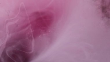 Haze bulutu. Mürekkep suyu karışımı. Odaklanmamış pastel pembe renk buharı yüzen karışım warp hareketi soyut sanat arkaplanı.