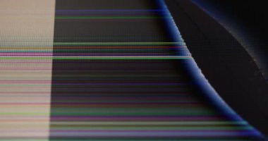 Piksel hatası. Ekran dokusu. Karanlık ölü bölge ile görsel deformasyon. Dijital yayın gürültüsü için dekoratif grunge tabakası.