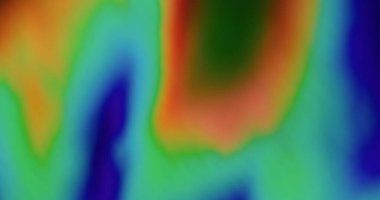 Gökkuşağı merceği parlıyor. Bulanık ışın titreşimi. Odaklanamayan sızıntı, soyut sanat ışığı arka planında çok renkli, yeşil, canlı ışınlar gradyanı.