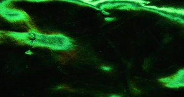 Folyo taştı. Dalgalı gölge. Doku çizimi. Değişken soyut arkaplan sanat hasarı parıltısı. Akış rengi yavaş çekimde değişir. Büyüme azaltımı işaret fişeği.