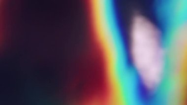 Bulanık holografik parıltı. Renk parıltısı örtüsü. Odaklanamayan sarı titreşimler, soyut sanat arka planında parlaklık, parlaklık, folyo sızıntısı..