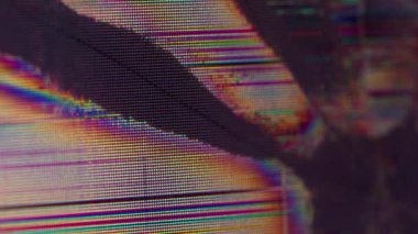 Kırık piksel. Kırık LCD. Grunge şekilsiz ekran efekti ile gürültü arızası bulanık dokusu. Kötü gösteri televizyon ekranı.