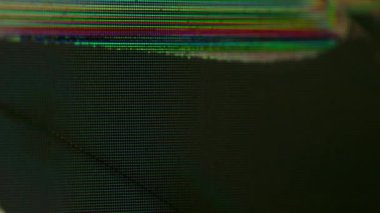 Arıza görüntüsü. Kırık doku. Bozuk ekran grunge televizyon yüzeyi. Bulanık kaplama bozuk çizik cam modern elektronik ekipman.