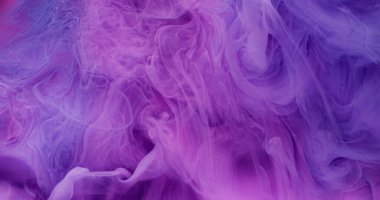 Sis girdabı. Pürüzsüz sis. Mor renkli mermer dumanlı boya dokusu sanat sıvısında akıyor. Soyut duman karışımı soyut arkaplan.