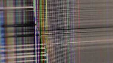 Dijital doku. Kötü bir geçiş. Ekrandaki fiziksel hasardan dolayı bozulma sinyali. Görüntü kalitesi düşük olan odaklanmış dokuyu göster.