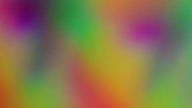 Renkli holografik arka plan. Fütürist bulanıklık. Odaklanmamış toz sızıntısı yeşil sarı ışınlar gökkuşağı gradyan titreşimler soyut sanat ışığı üzerinde ışıldayan lensler.