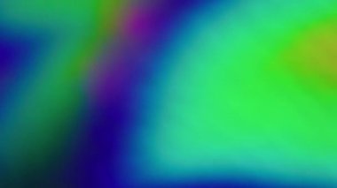 Işık sızıntısı. Bulanık mercek parlaması. Yoğunlaşmamış ağır tahıl tozu yeşil mavi çok renkli titreşimler soyut sanat arka planında ışıldıyor.