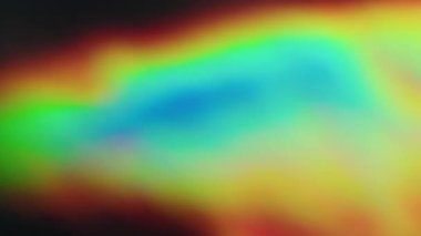 Bulanık holografik parıltı. Renk parıltısı örtüsü. Odaklanamayan sarı titreşimler, soyut sanat arka planında parlaklık, parlaklık, folyo sızıntısı..