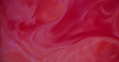 Işıldayan jel. Odaklanamayan yapışkan sıvı. Parıldayan parlak parlak kırmızı renk akışı modern soyut arka planda bulanıklaşıyor.