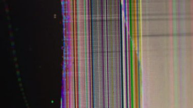 Piksel statik. Kırık LCD. Bozuk ekran grunge televizyon yüzeyi. Bulanık cam kaplama modern elektronik ekipman.