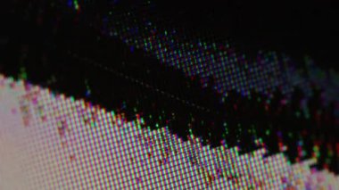 Grunge pikseli. Matris arızası. Titrek odaklanmış ızgara hatası. Gökkuşağı dijital gürültü çatlak ıslak mürekkep sıkıntılı cihaz görüntüleme dokusu.
