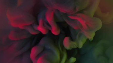 Bulut karışımı. Renkli akış. Sis sıvısı yüzeyinde duman bulutu patlaması. Mistik su grunge sis nem soyut arka plan bulanıklığı.