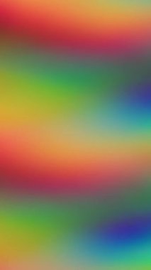 Dikey video. Fenomen aurora ışıkları. Bulanık gökkuşağı renkleri. Odaksız sızıntı, yeşil ışınlar, çizgiler, çizgiler, soyut sanat arka planında ışık yansıması..