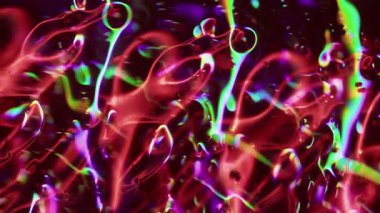 Neon gradyanı. Odaklanamayan renkli parıltı. Pembe parlak şeffaf parlak parlak hareket bulanık ışık modern arkaplan.