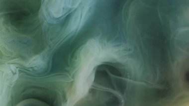 Sis dalgası. Duman karışımı. Bulut girdabı, sıvı boya, gizemli akış gölgesi, soyut arka plan. Su dokusu girdap bulanık akış sızıntısı.