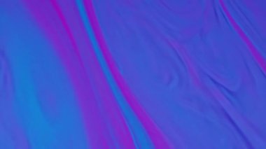 Nehir boyası. Dalgalı mürekkep. Odaklanmamış mavi neon rengi mermer doku ıslak lekeler soyut sanat arka planında yüzen su dalgaları.