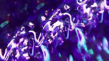 Parlak şenlik. Odaklanamayan parıltı. Parıltı parçacıkları lens parlaklığı kristal yanıp sönen mavi mor yaratıcı ışık soyut arkaplan bulanıklaştırdı.