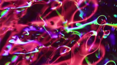 Neon gradyanı. Odaklanamayan renkli parıltı. Pembe parlak şeffaf parlak parlak hareket bulanık ışık modern arkaplan.