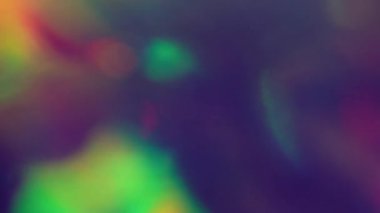 Yansıma sızıntısı. Spektrum bulanıklığı. Renkli ışıklılık optik etkisi. Sanat filmi soyut floresan folyo ışın arkaplanı parlatır.