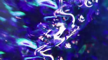 Parlak şenlik. Odaklanamayan parıltı. Parıltı parçacıkları lens parlaklığı kristal yanıp sönen mavi mor yaratıcı ışık soyut arkaplan bulanıklaştırdı.