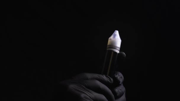 Руки Майстра Постійного Складання Брів Губ Вії Чорних Стерильних Рукавичках — стокове відео