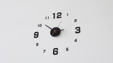 analog duvar saat oanalog duvar saati beyaz bir duvar üzerinde