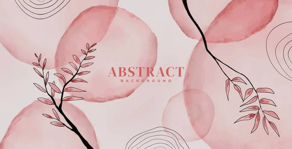 Abstract Pink Watercolor Background Suitable Decoration Wall Decoration Posters Banners — Stockvector