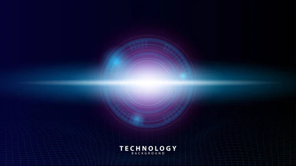 Fondo Tecnología Con Efecto Luz Azul Rosa Adecuado Para Fondos — Archivo Imágenes Vectoriales