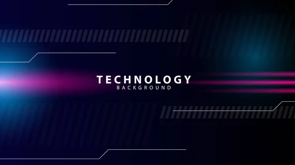 Technologie Hintergrund Mit Blauem Und Rosa Lichteffekt Geeignet Für Hintergründe — Stockvektor