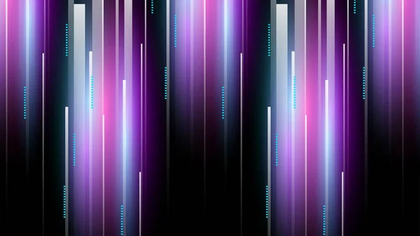 Neon Işık Efekti Çizgilerine Sahip Teknoloji Arkaplanı — Stok Vektör