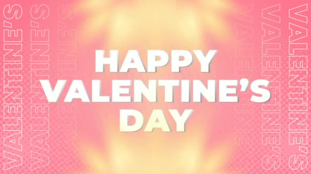 Animation Saint Valentin Rose Avec Nuage Amour Éléments Floraux — Video