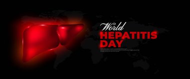 Dünya hepatit günü pankartı tasarımı