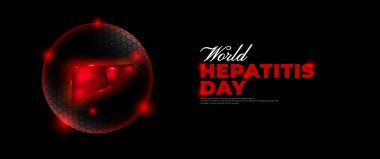 Dünya hepatit günü pankartı tasarımı