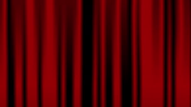 Опускающийся Анимационный Фон Синих Сценических Занавесок Бесшовный Текстурный Фон Слегка — стоковое видео